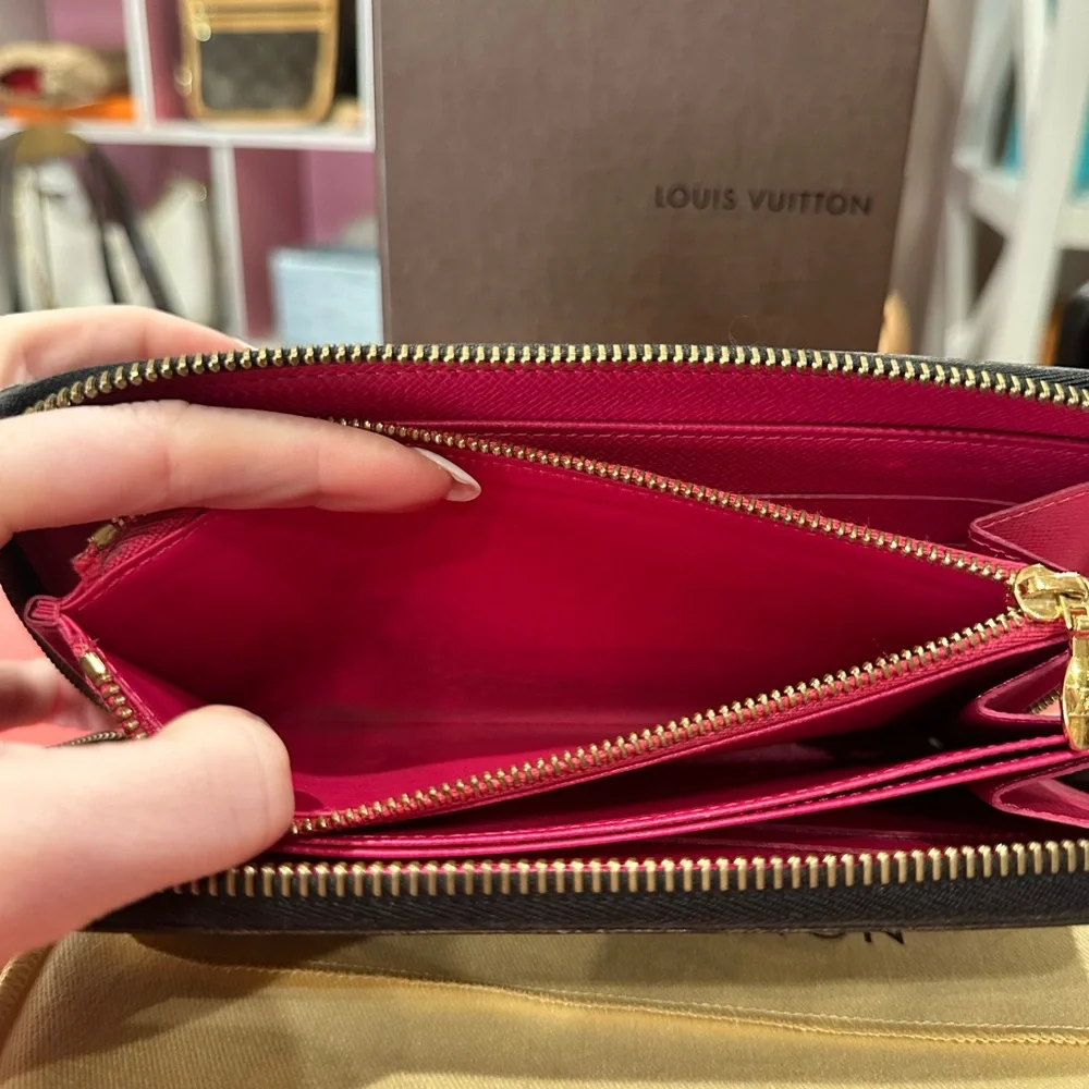 Louis Vuitton Multicolor Zippy Wallet Pink